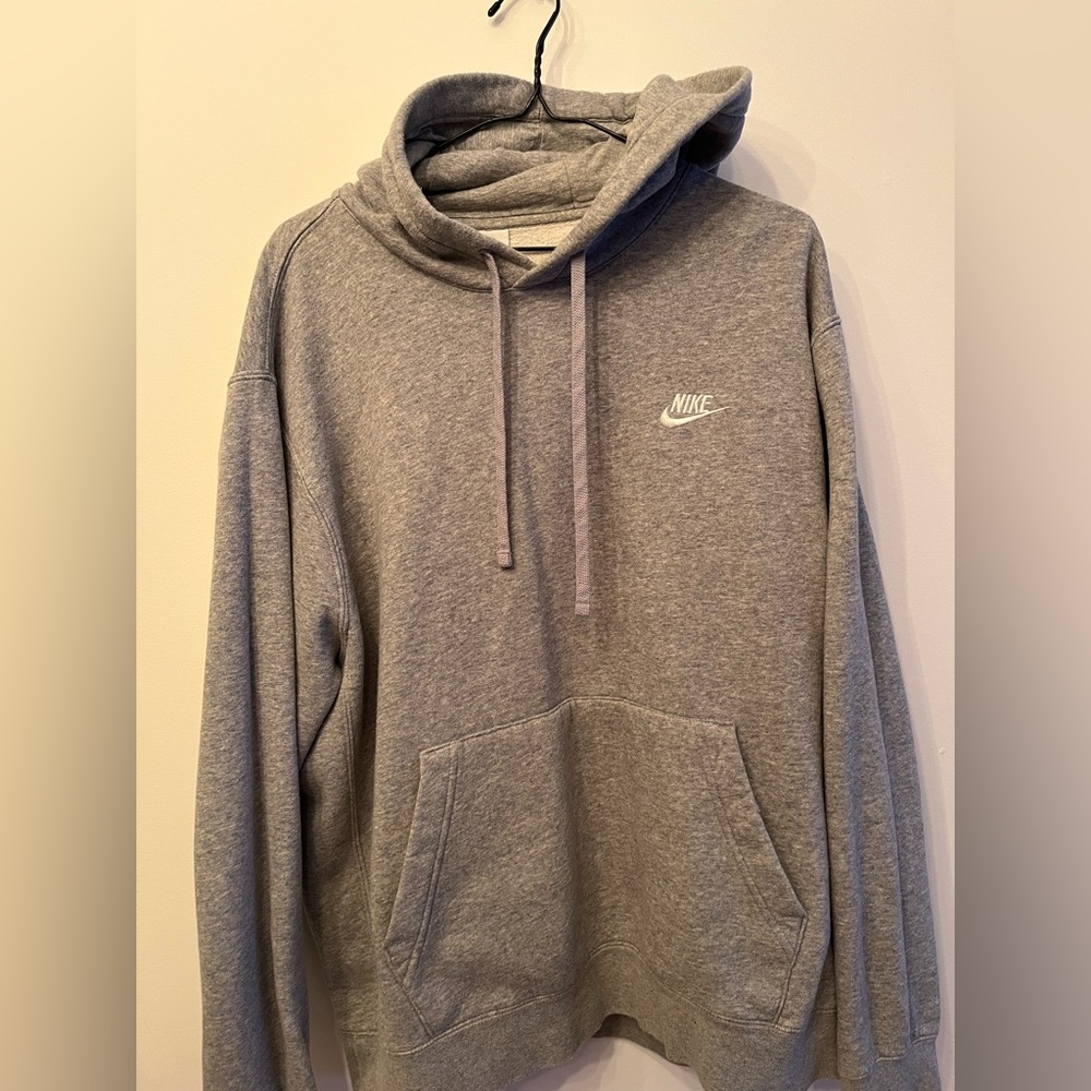 Nike Grey Club Pullover Hoodie